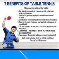 What is the health benefit of table tennis?