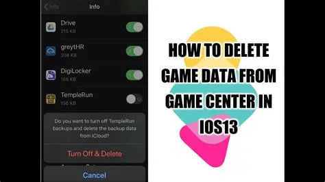 What happens when you delete game data