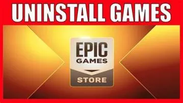 Why did epic games uninstall all my games?