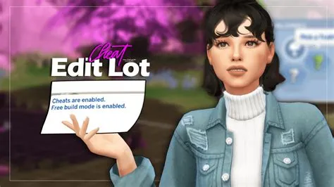 How do you edit outside of a lot in sims 4