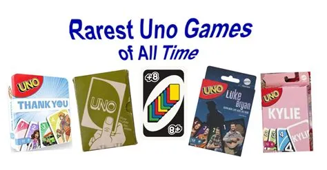 What is the rarest uno card