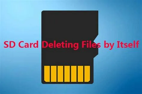 Do sd cards automatically delete