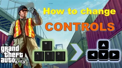 How do you change arrow keys to wasd in gta 5