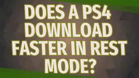 Do files download faster in rest mode