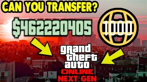 How many times can you transfer your gta online account