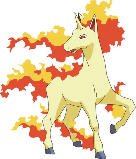 Why does rapidash have red eyes