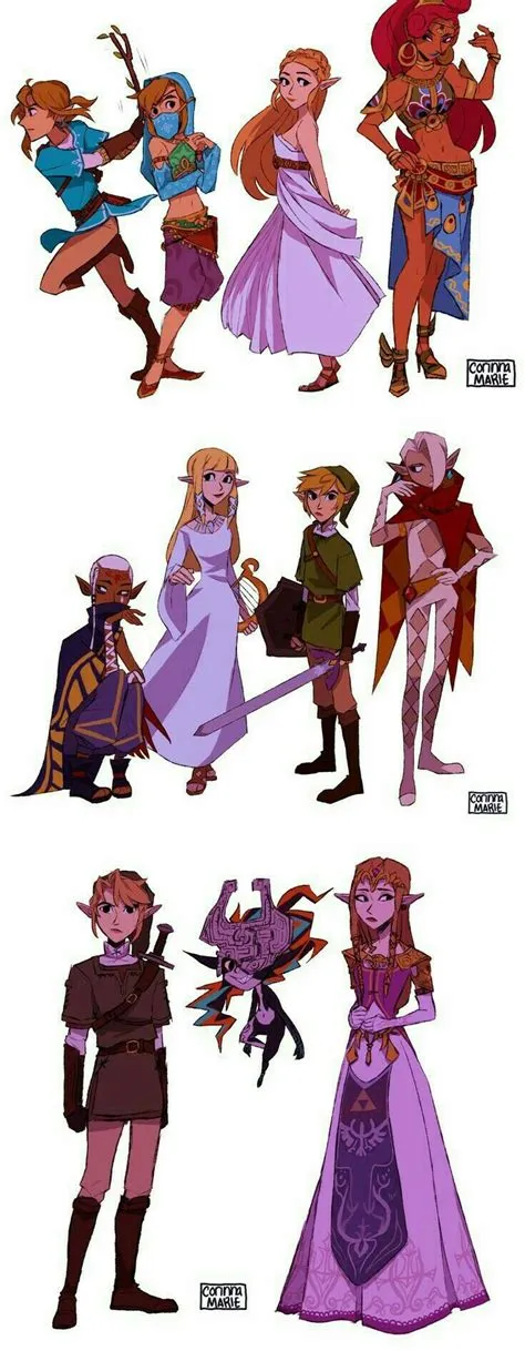 Who is taller link or zelda