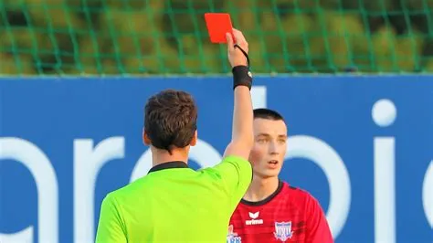 What soccer game has 36 red cards