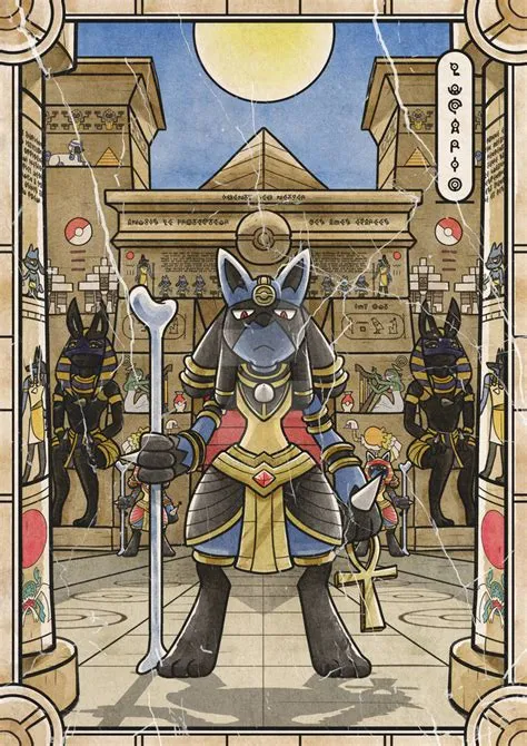 Why does lucario look like anubis