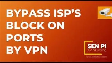 Will vpn block isp?