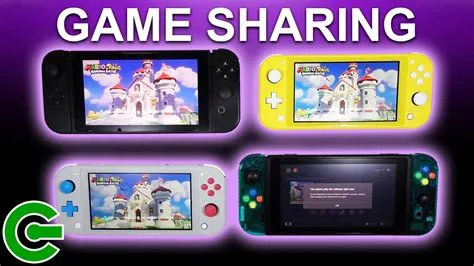 How does game sharing work on switch