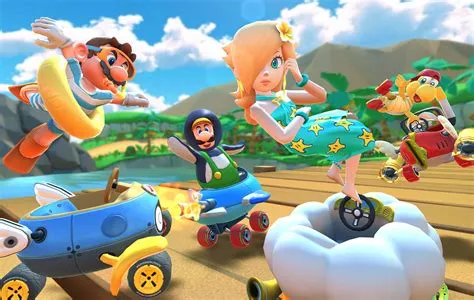 Can you play 4 player mario kart on switch