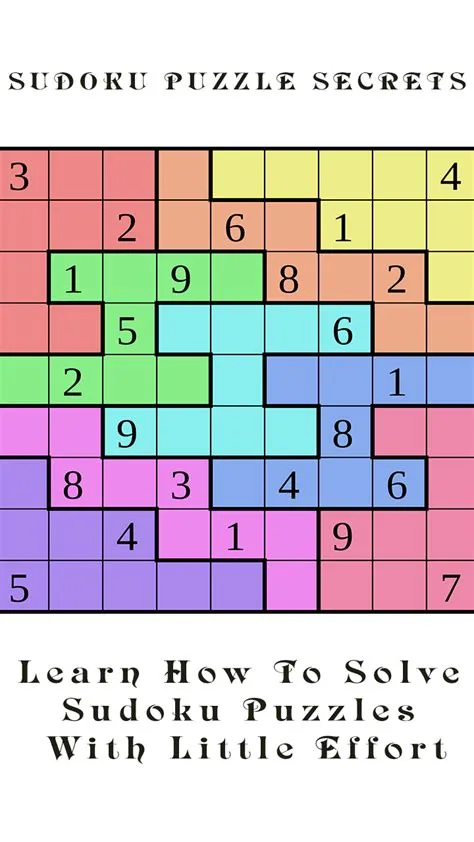 Is there a secret to doing sudoku