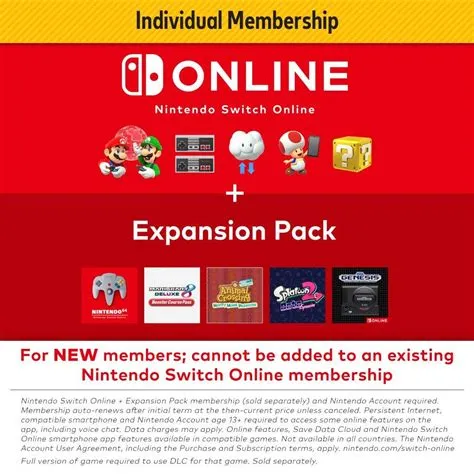 Can i add the expansion pack to my nintendo account