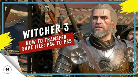 Can i transfer my witcher 3 save from pc to ps5