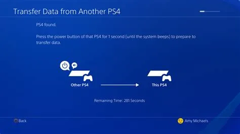 Can i transfer saved game data from one ps4 to another