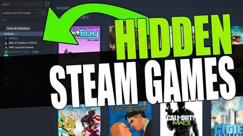 How do i hide and unhide games on steam