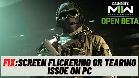 Why is mw2 flickering