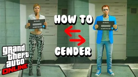 What happens when you change your gender in gta online