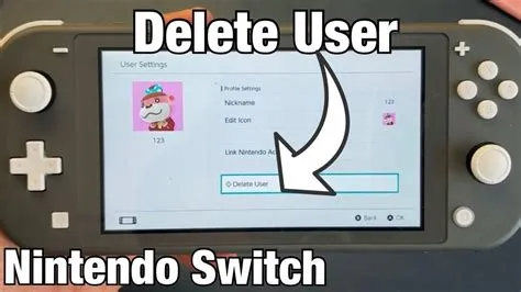 How to remove my nintendo account from switch without console