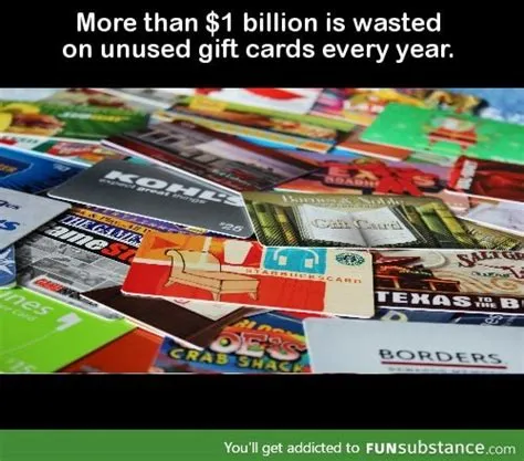 How many gift cards are wasted