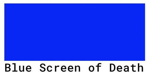 What colour is screen of death