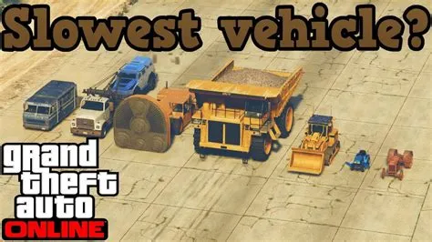 What is the slowest car in gta 5 story mode