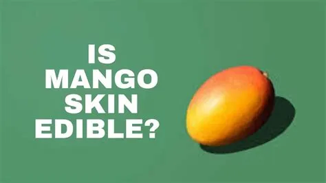 Can you eat mango skin