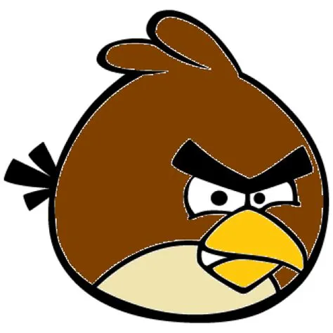 Is there a brown angry bird