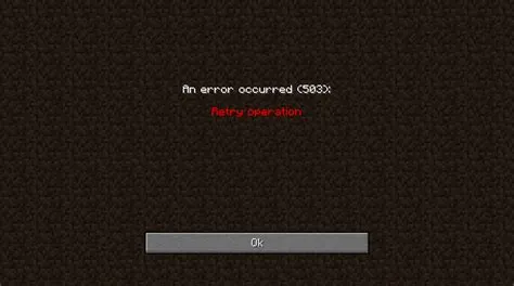 What is error code l 503 minecraft