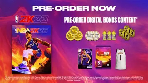 Can i pre order nba 2k23