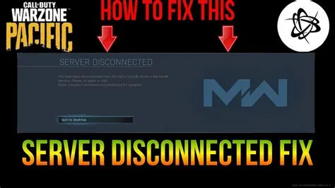 Why am i being disconnected from cod servers
