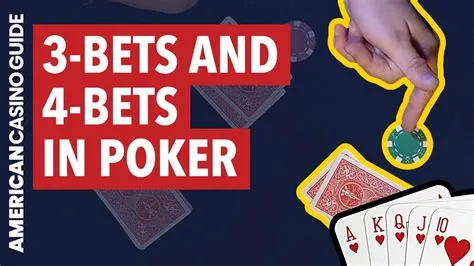 What are 3 and 4 bets in poker