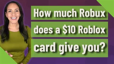 How much roblox is worth 10