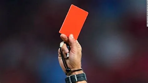 Does a red card remove a player