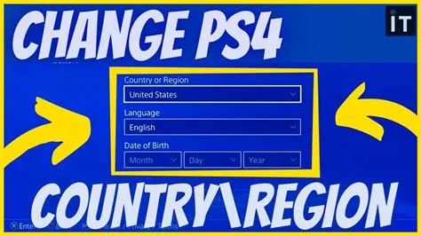 Can you change ps4 region