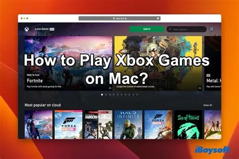 Can i play xbox games on mac without a console