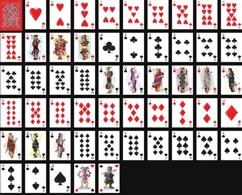 How many 1 cards are in a deck of cards