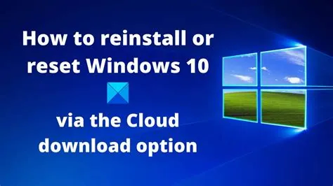 Is it better to reset windows or reinstall