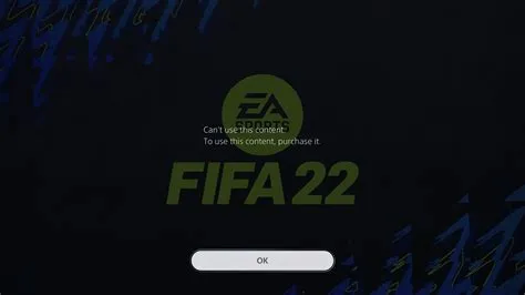 Why is fifa locked on ps5