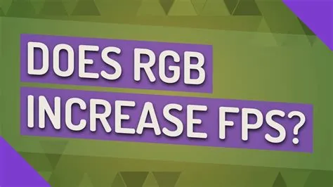 Does rgb increase lag