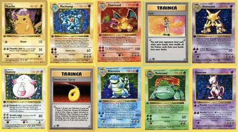 Which pokemon card sets had first edition