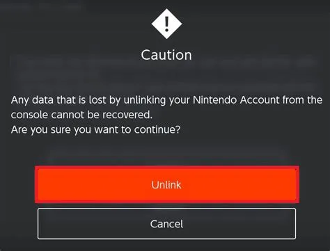 Can you unlink an account on nintendo