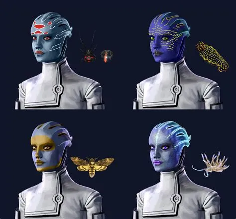 What are the asari skin colors