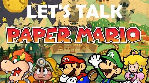 Does paper mario ever talk