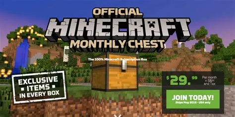 Is minecraft a one time fee or monthly