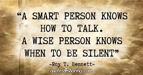 Are all smart people quiet