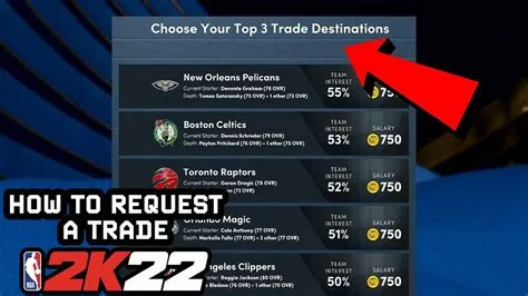 Can you trade teams in 2k22