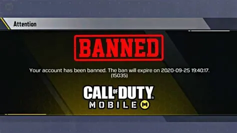 Why was i banned on cod