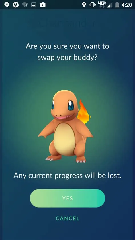 Does swapping buddy lose progress